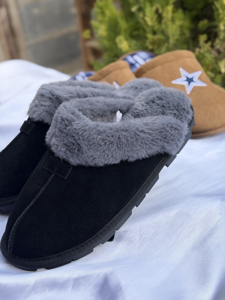 Pantunfla Negra Peluche