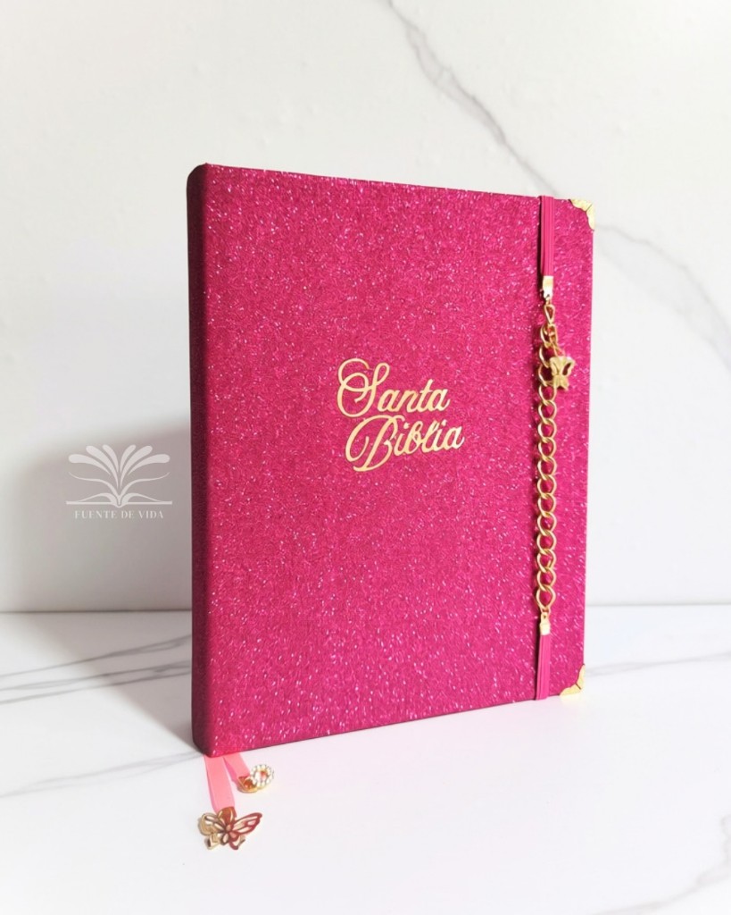 Santa Biblia fucsia brillante