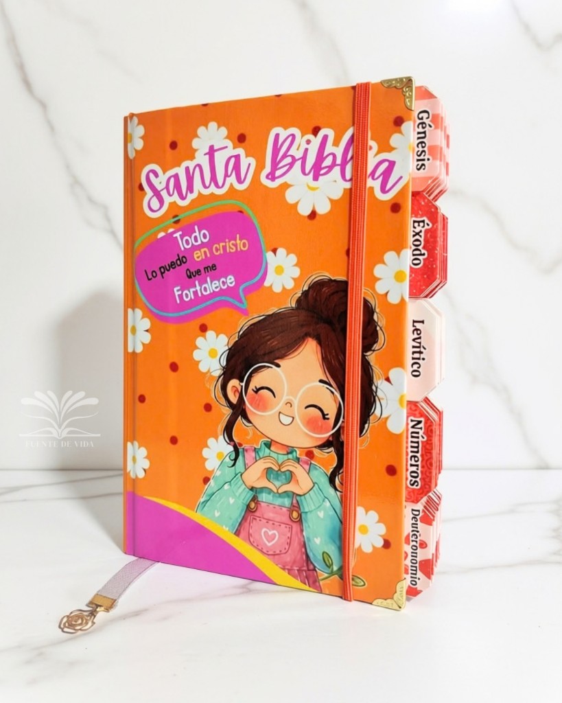 Santa Biblia naranja infantil