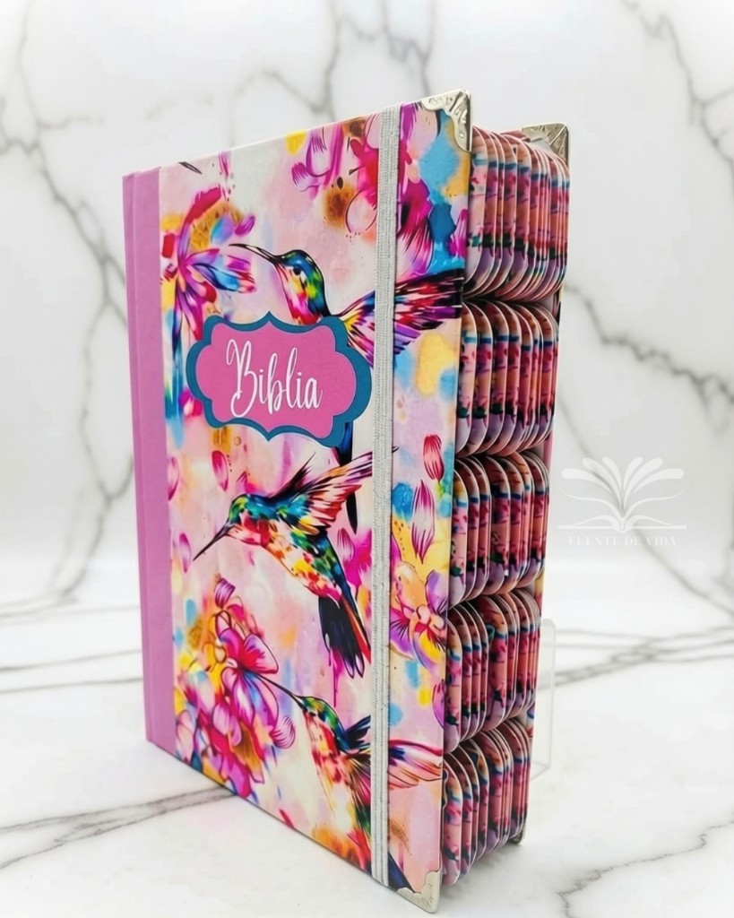 Biblia Pajaritos rosa