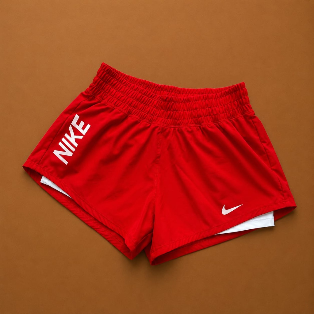 Pantaloneta Nike logo roja
