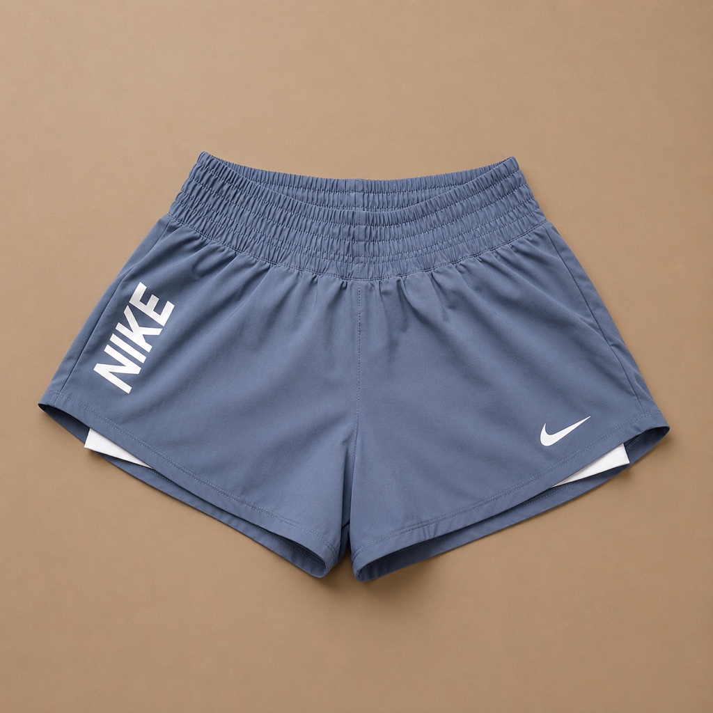 Pantaloneta Nike logo azul /M