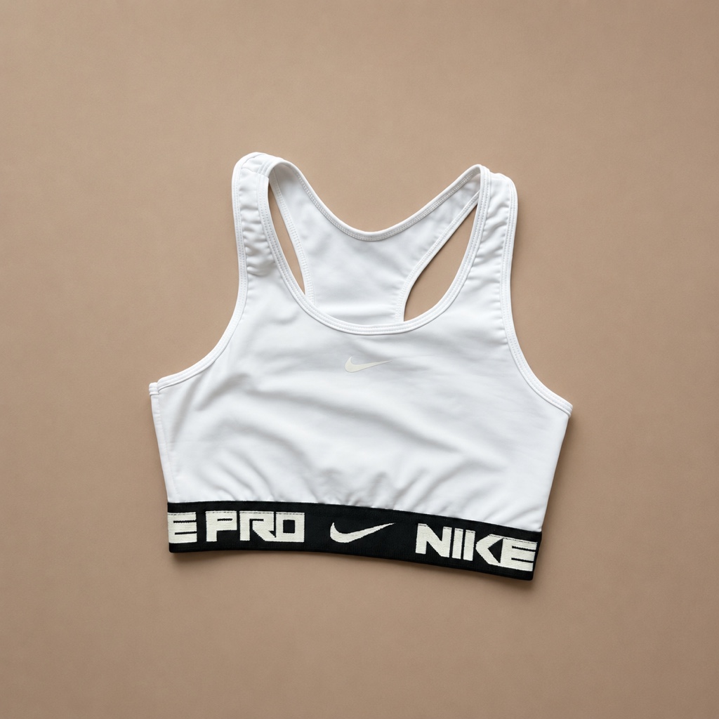 Top blanco Nike Pro/