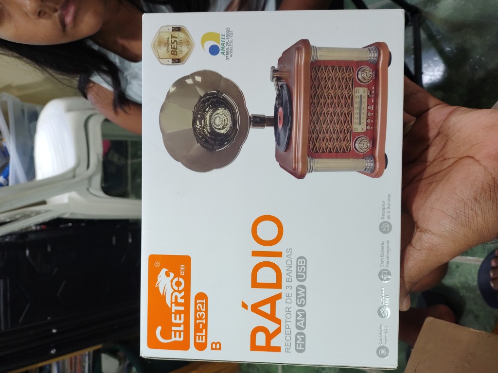 Caixa de Som Rádio Retro EL-1321B
