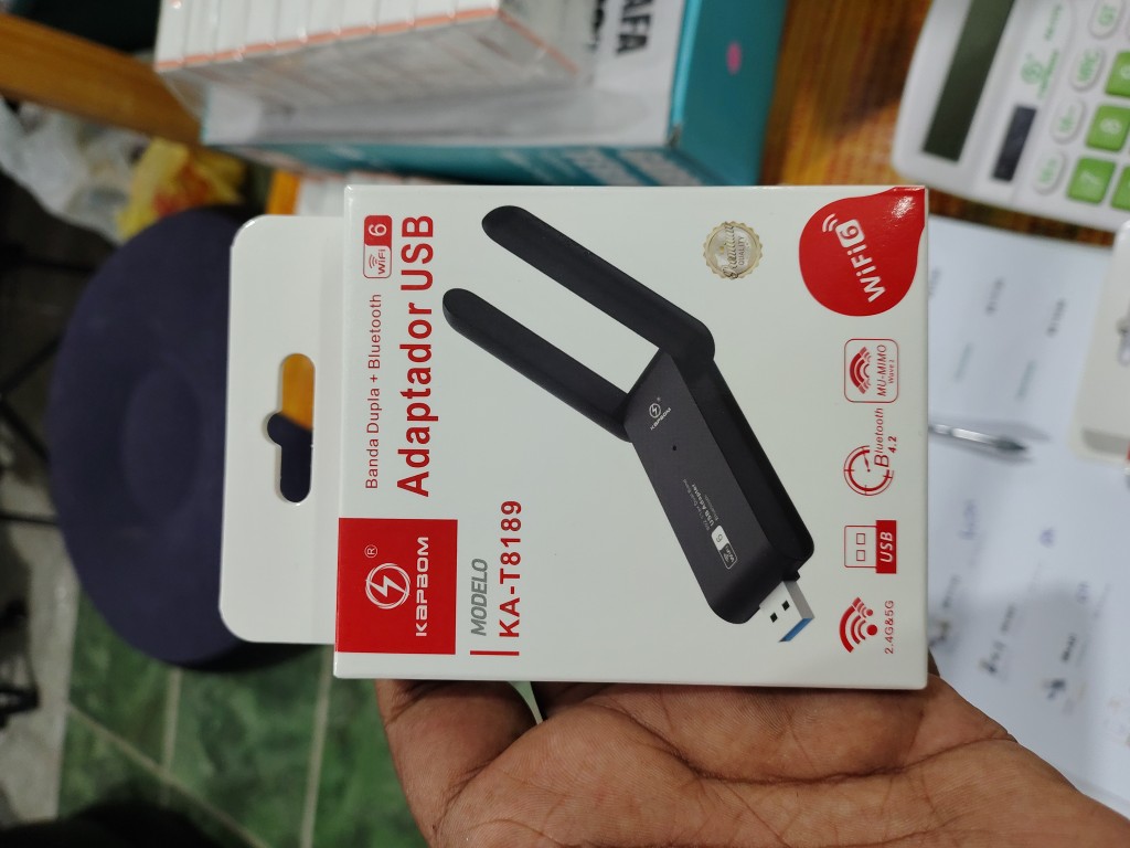 Adaptador Wi-fi Bluetooth KA-T8189
