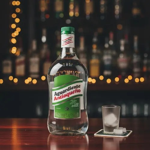 Botella de antioqueño verde