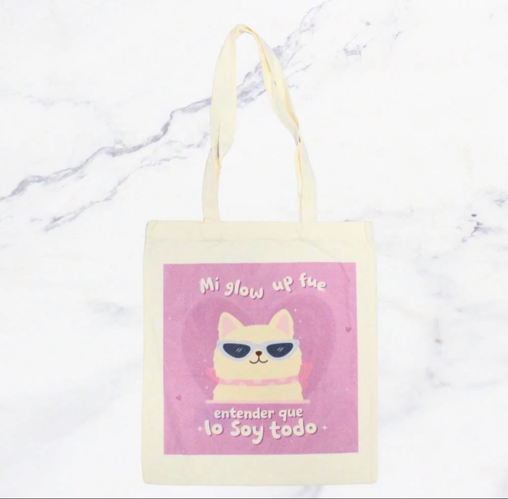 Bolsa ecológica Gato Beige