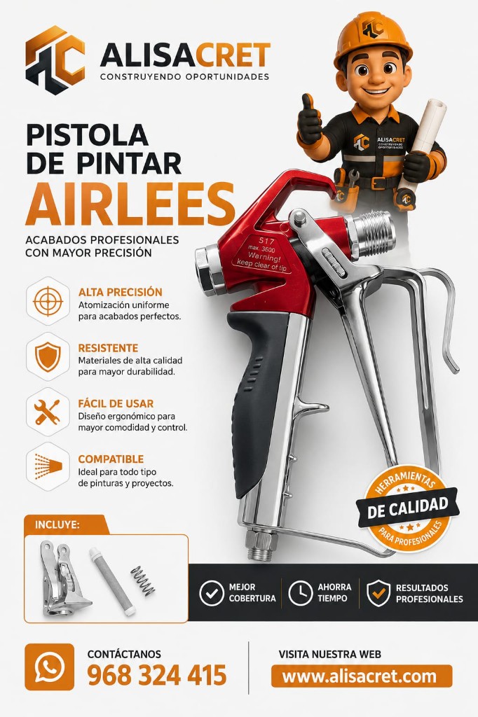PIstola de Pintar airless roja
