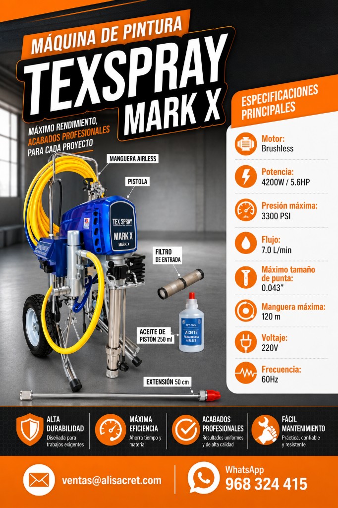 Texspray Mark X máquina de pintura