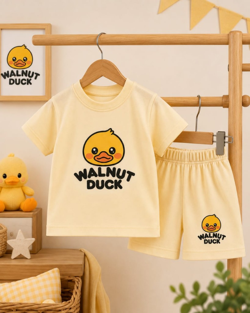 Walnut Duck conjunto amarillo