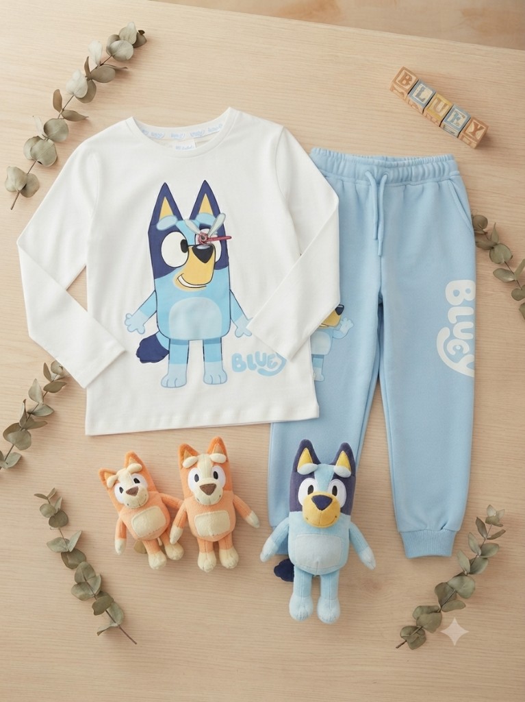 Conjunto Bluey celeste