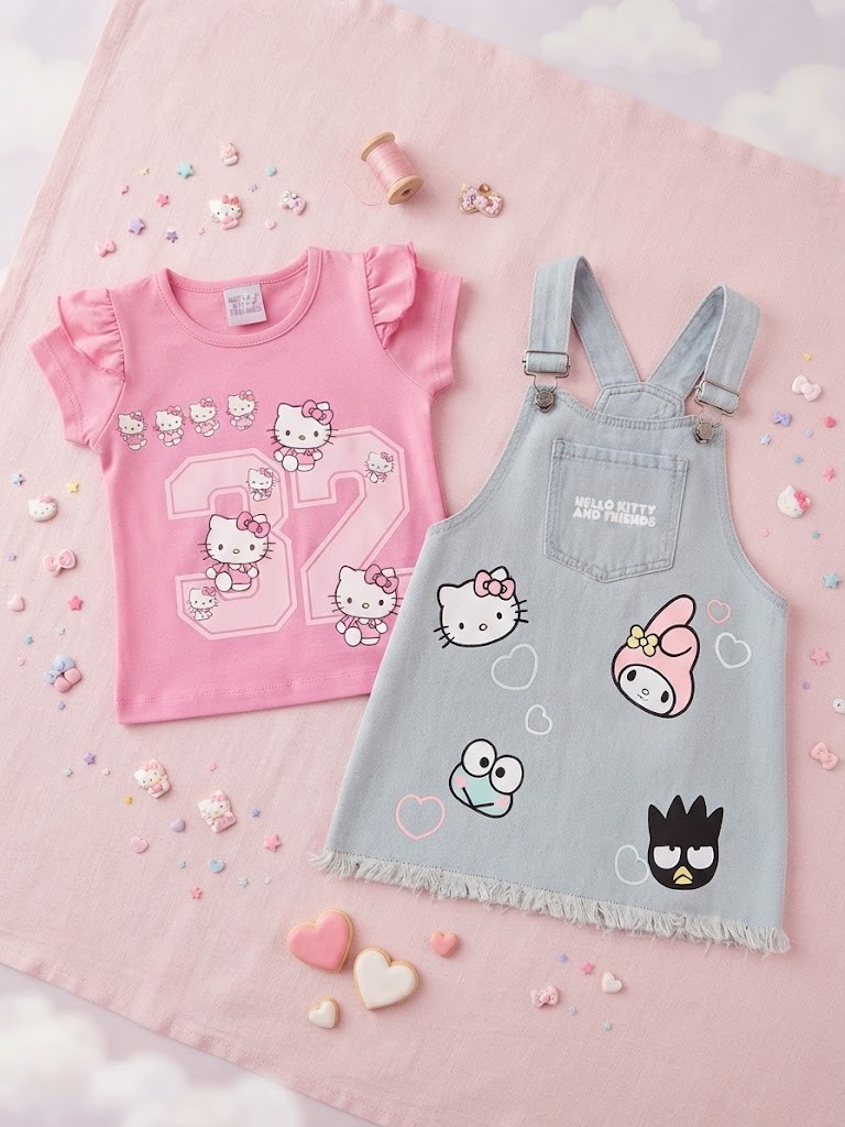 Hello Kitty conjunto rosa