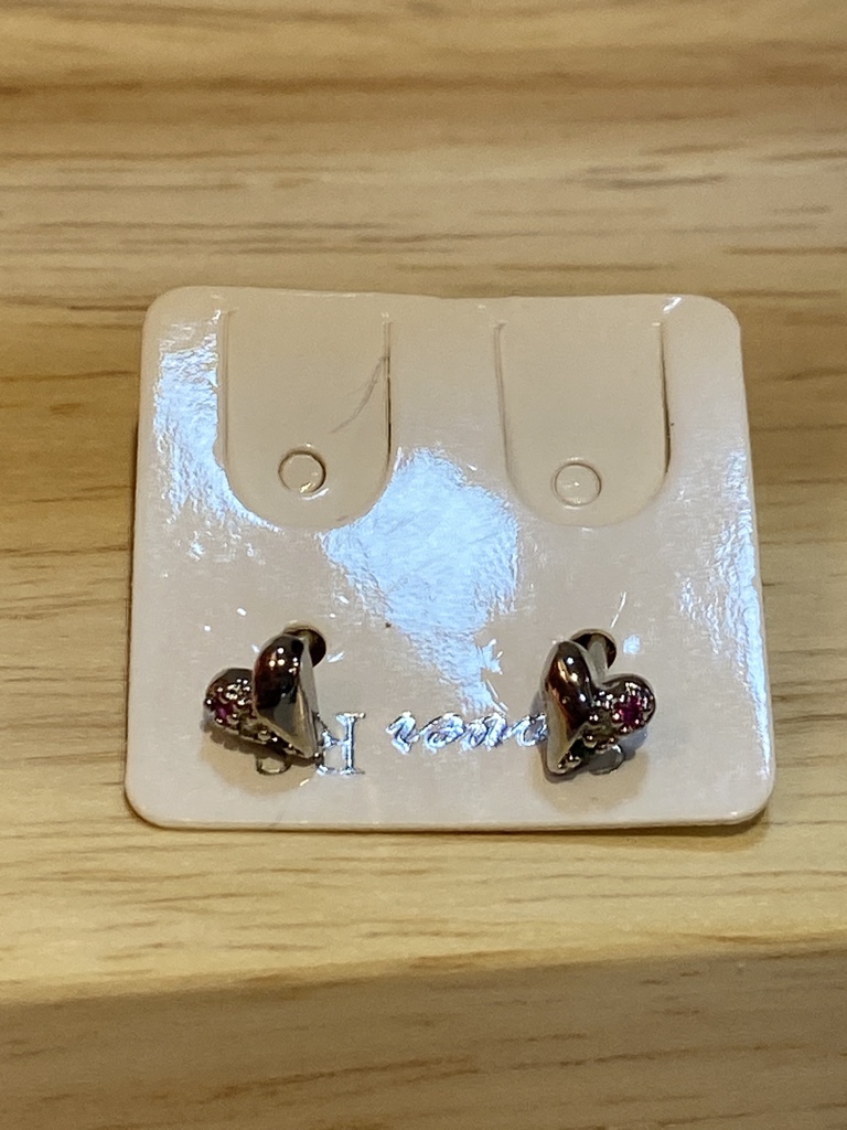 Topo seguridad corazón plateado