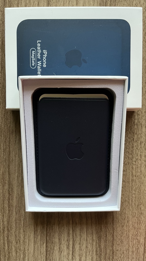 Tarjetero MagSafe Cuero azul