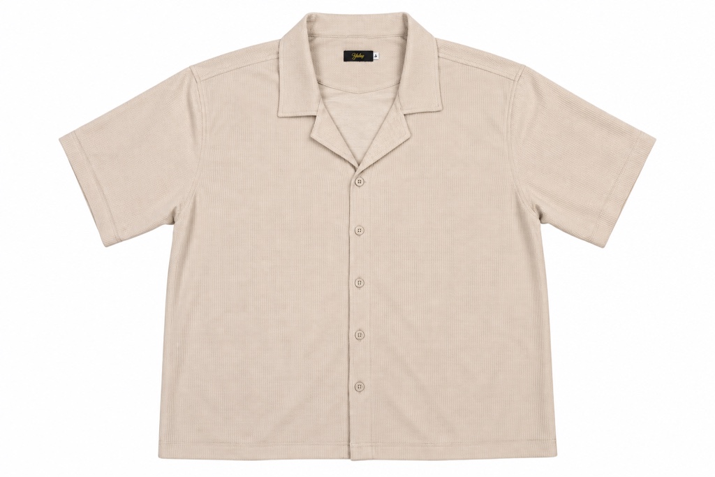 Be Happy camisa cuello cubano