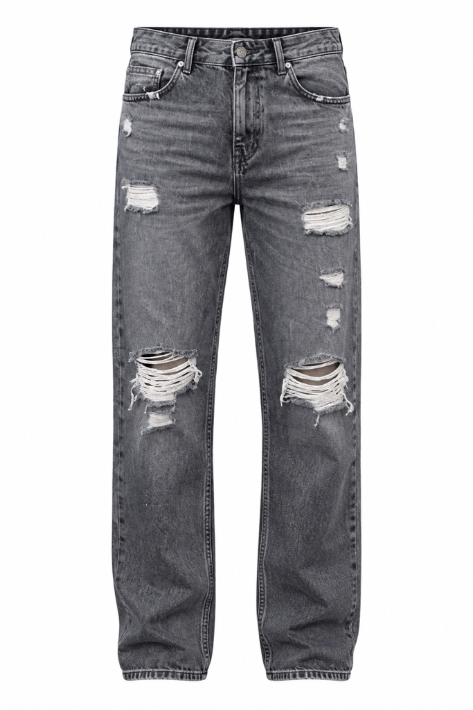 Pantalón Tabú corte recto roto