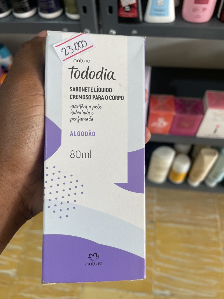 Jabón líquido cremoso para el cuerpo Tododia de algodón por 80 ML
