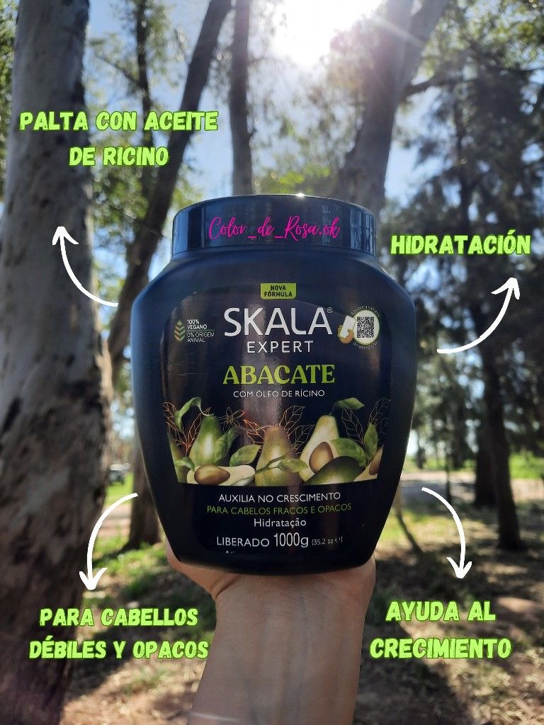 Skal de aguacate tratamiento y crema de peinar