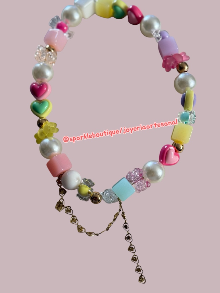Collar multicolor chunky
