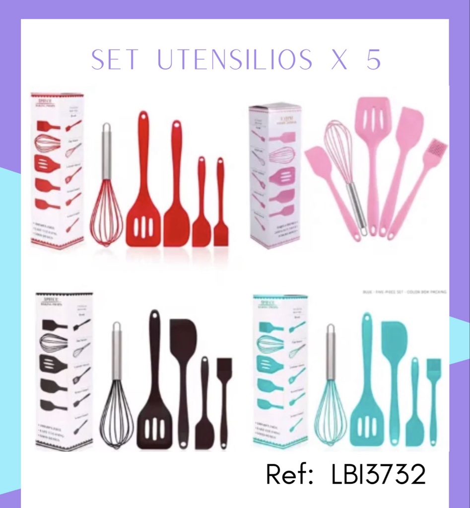 UTENSILIOS PARA LA COCINA POR 5