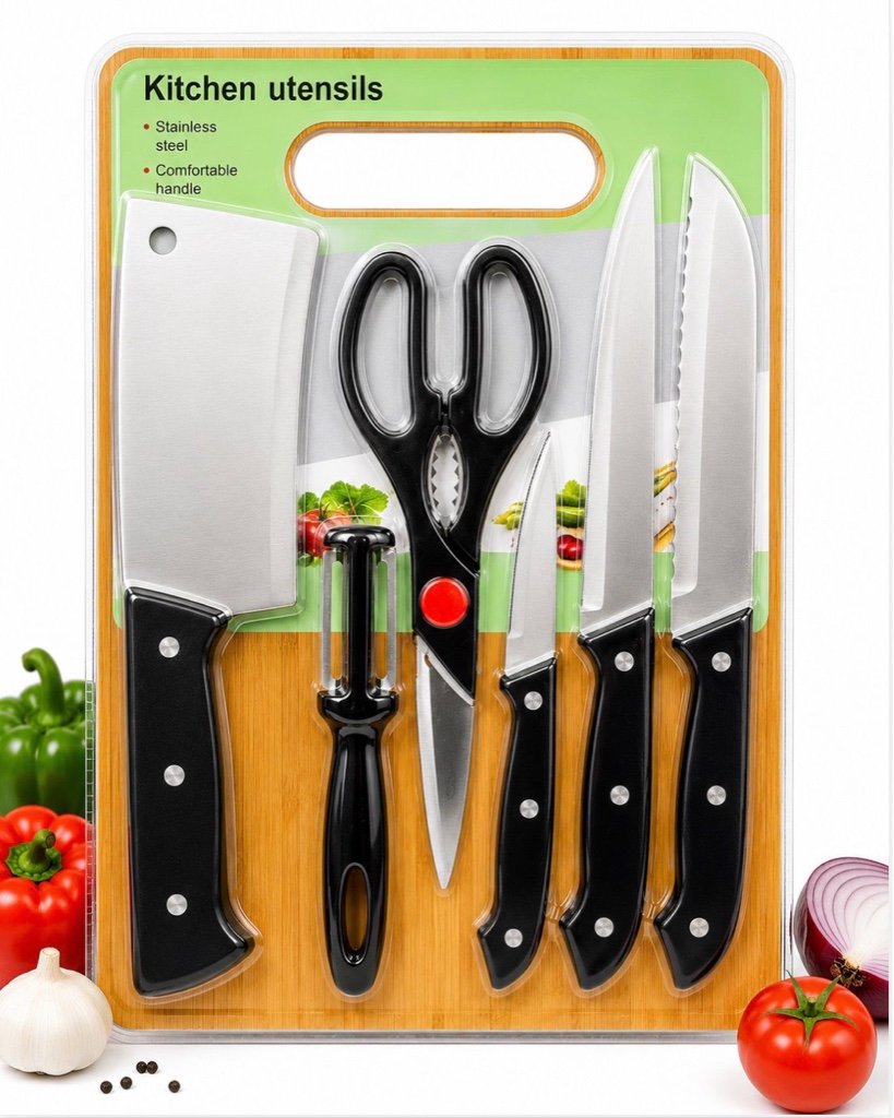 SET DE CUCHILLOS x7 piezas