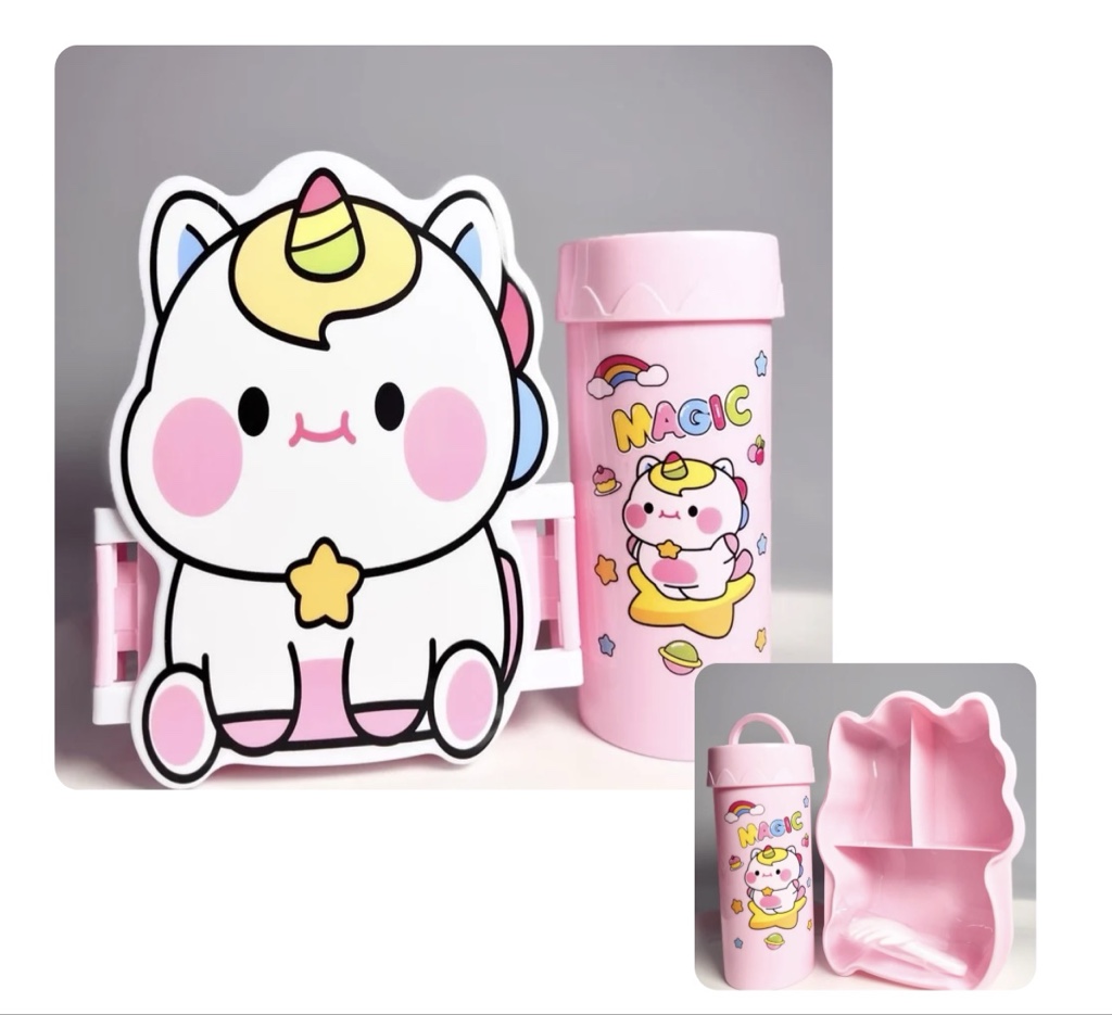 Porta comidas unicornio