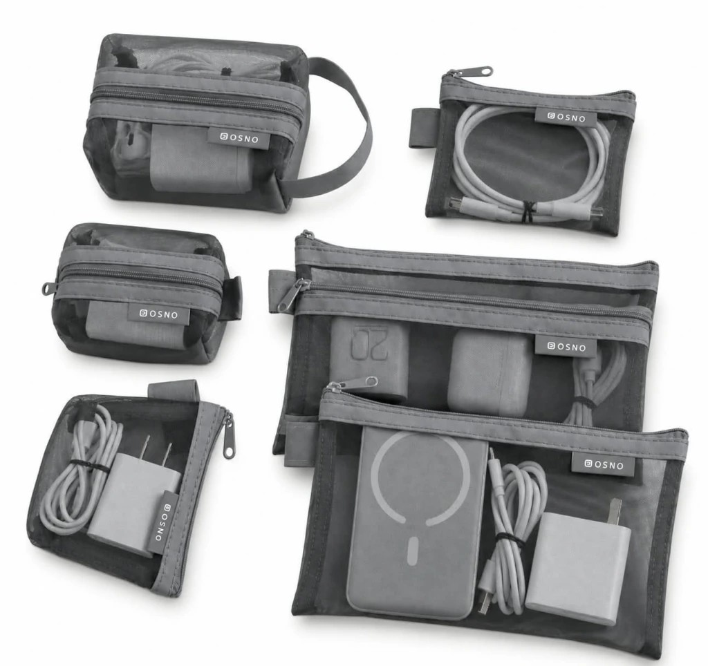 OSNO organizador gris para cables x6