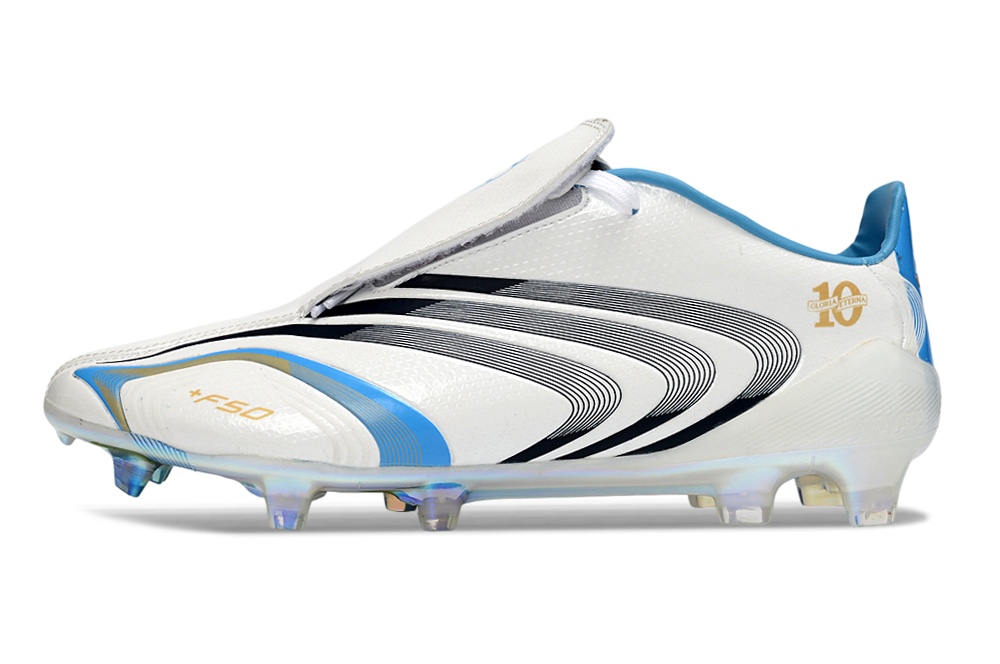adidas X F50 chuteira branca e azul