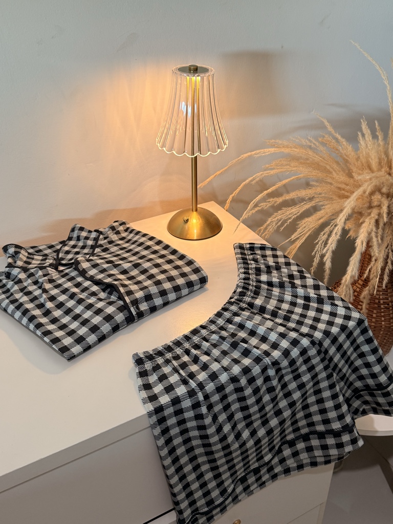 Pijama xadrez americano