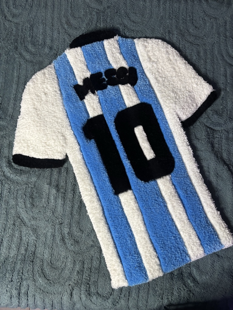 alfombra de Messi