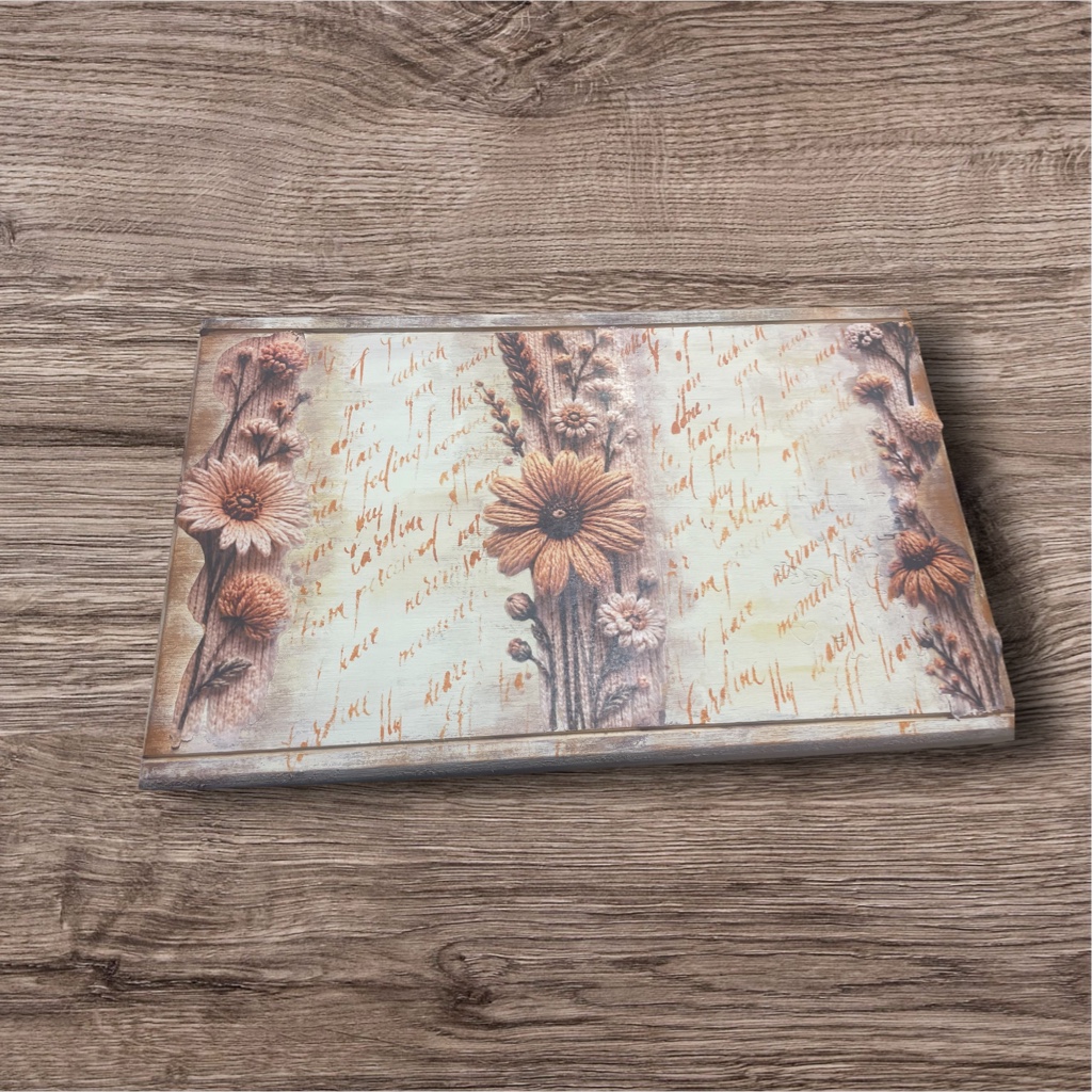 🔥 OFERTA Bandeja floral decorativa