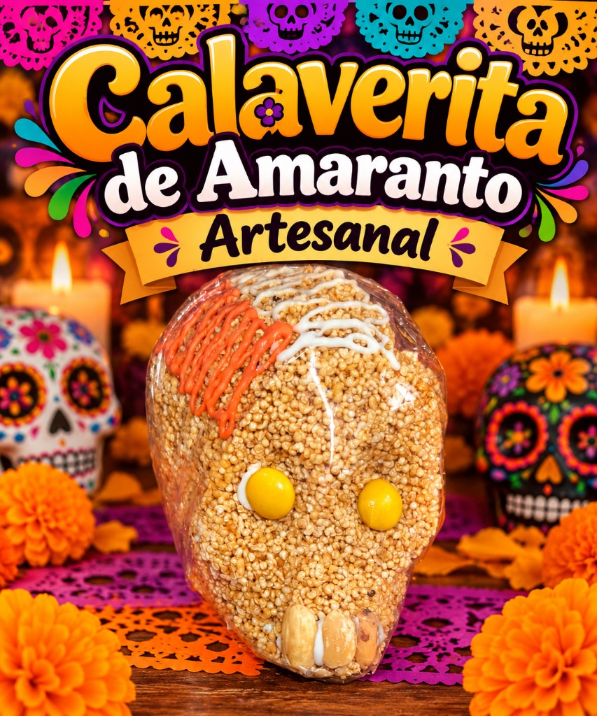 Calaverita mediana de amaranto