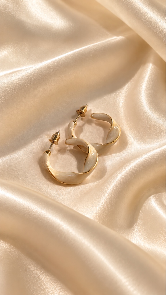 Aretes curva marmoliados
