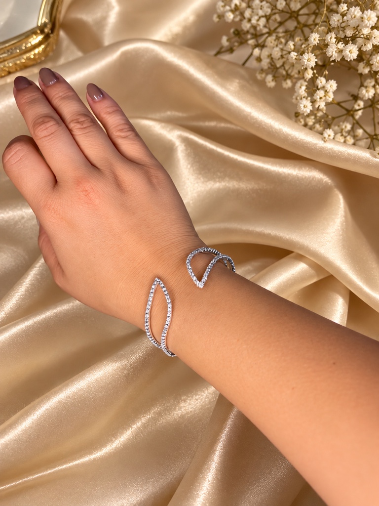Brazalete plateado