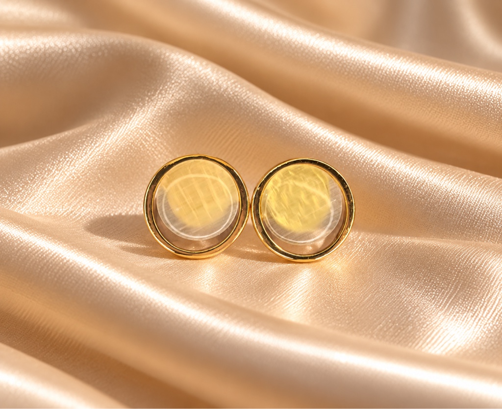 Aretes amarillo vacío