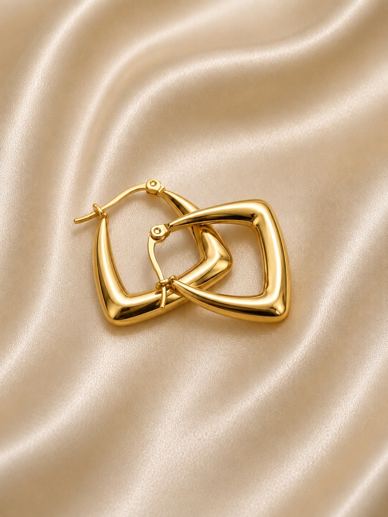Aretes de cartera plana