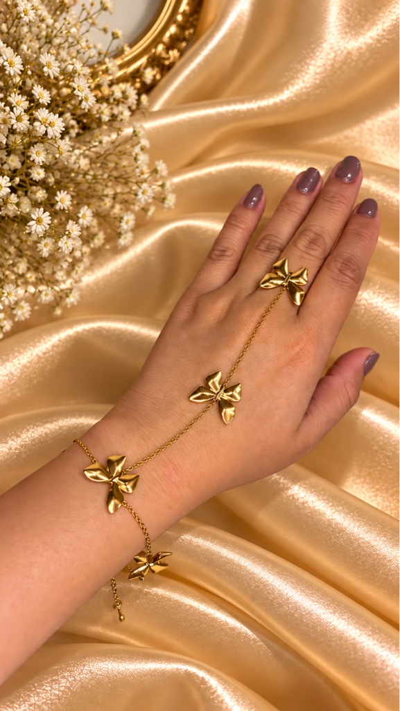 Pulsera anillo de mariposa