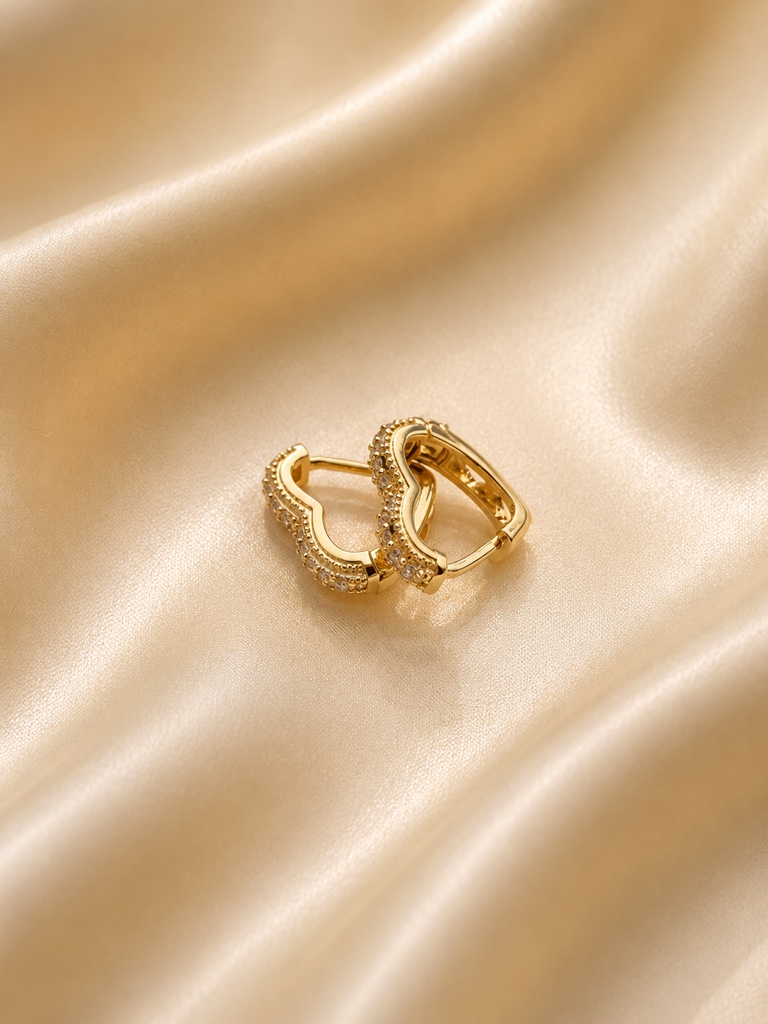 Aretes de prensar Corazón