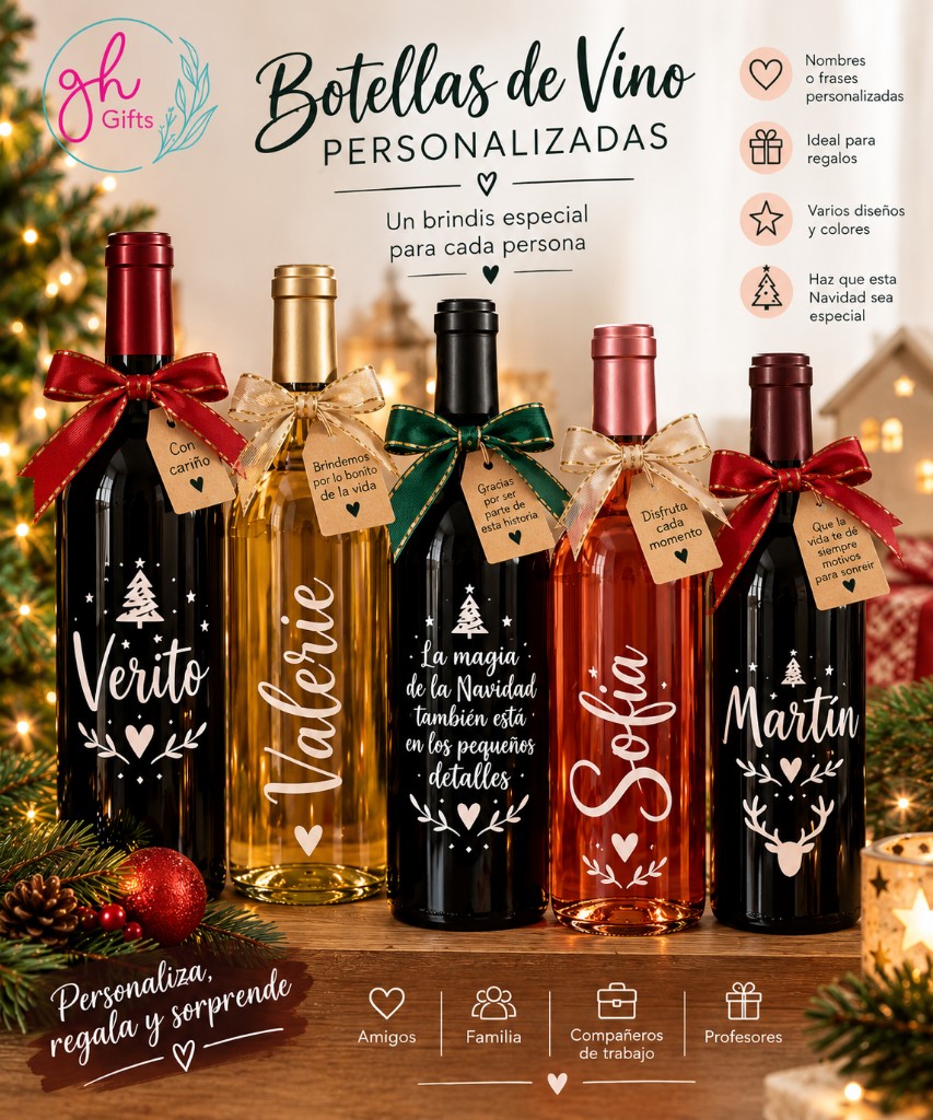 Botella Classic de vino personalizada