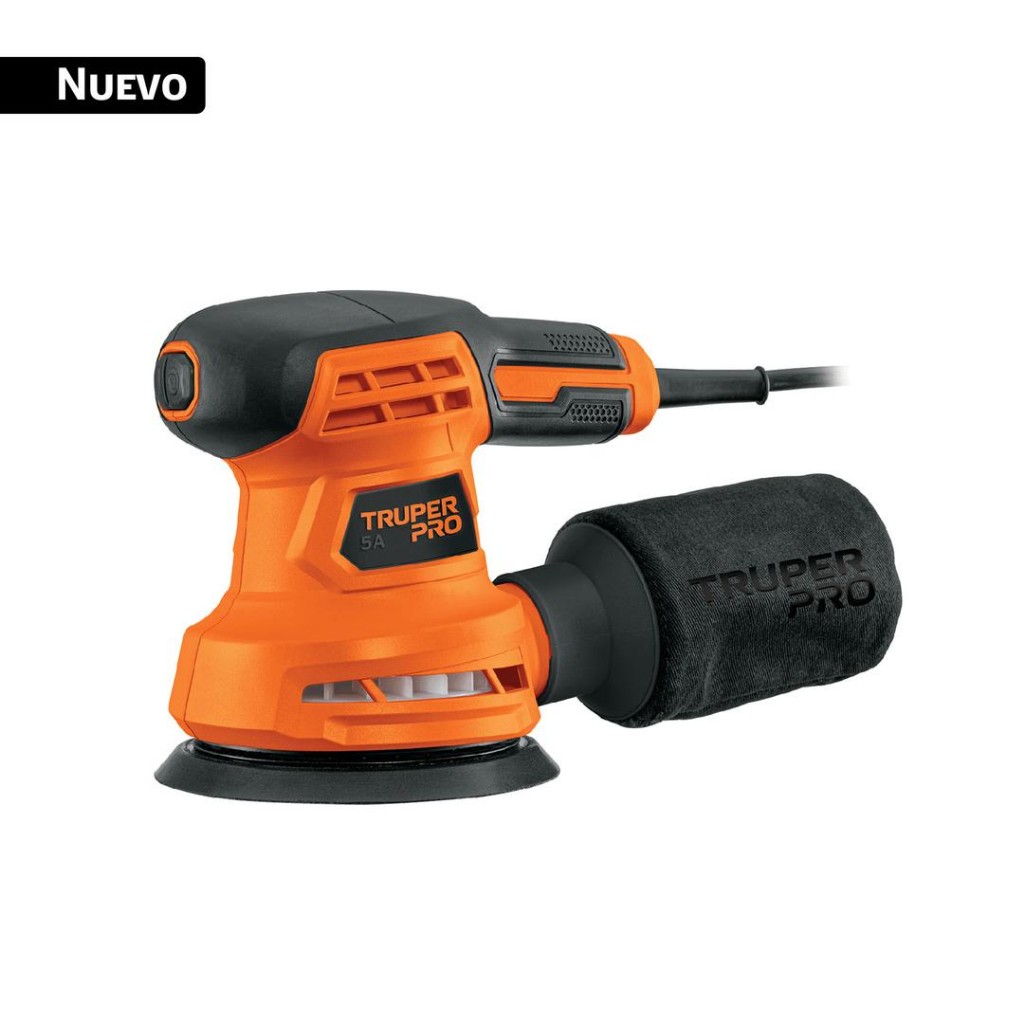 LIJADORA ROTO ORBITAL 5"", 260 W, TRUPER PRO