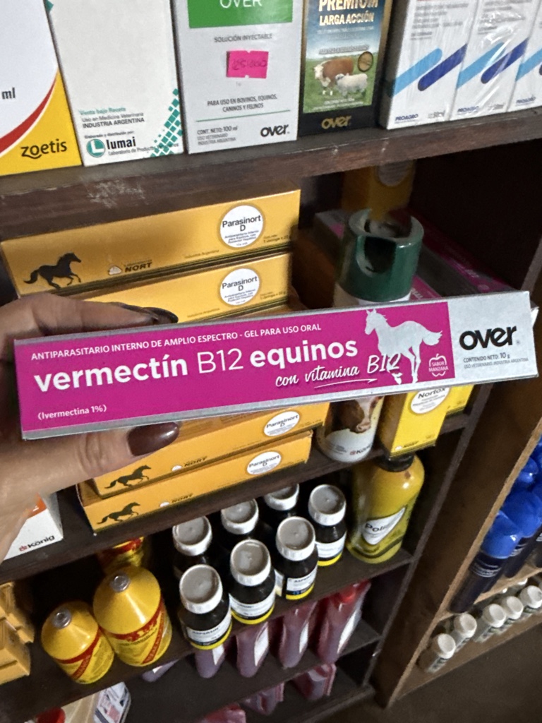 Over Vermectin B12 equinos