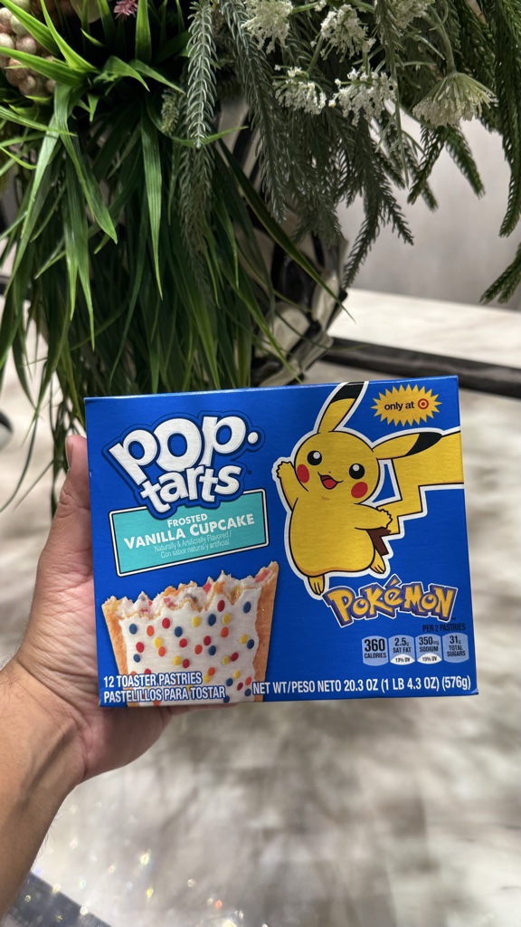 Pop-Tarts Pokemon Vanilla Cupcake