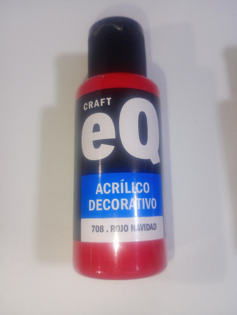 Acrílico Eq rojo navidad