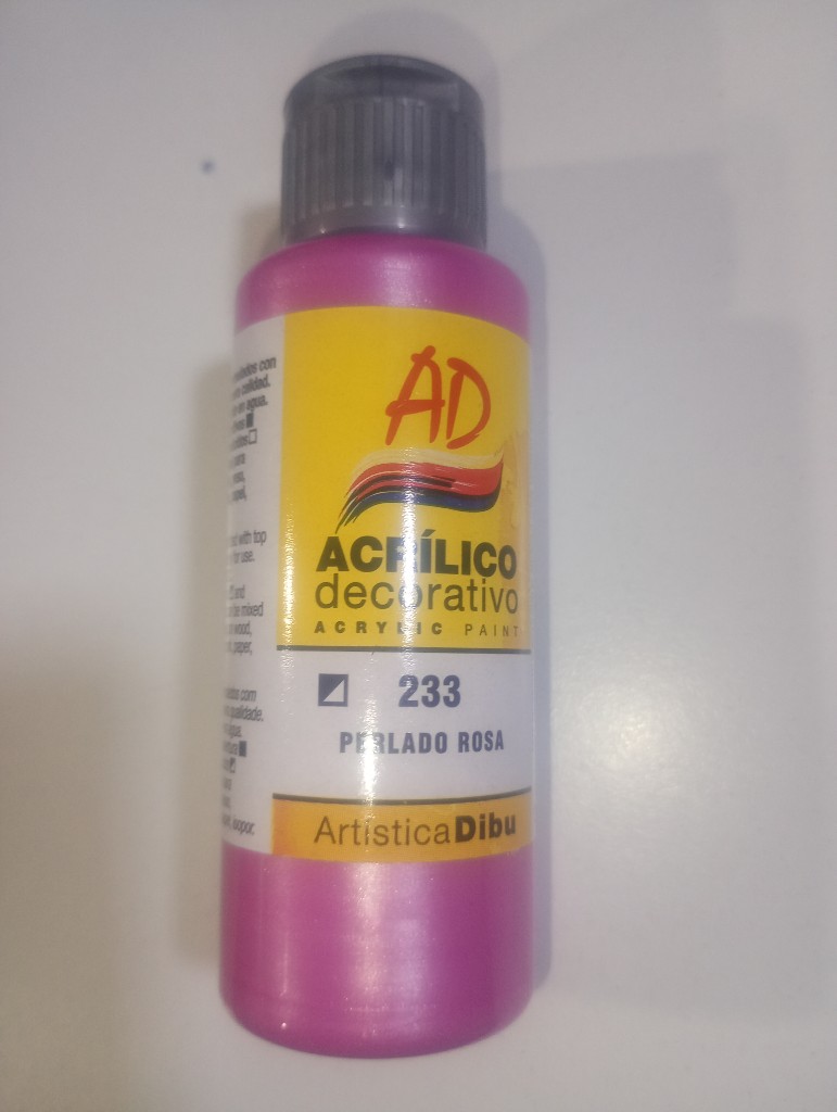 Acrílico AD  perlado rosa