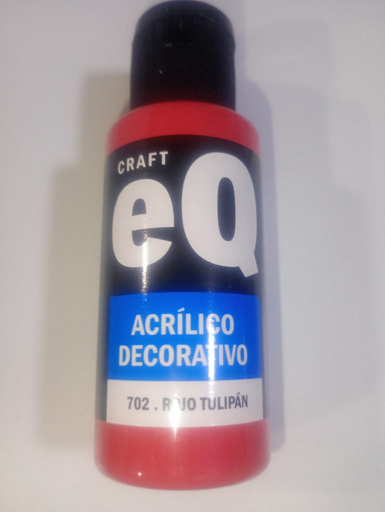 Acrílico eq rojo tulipán