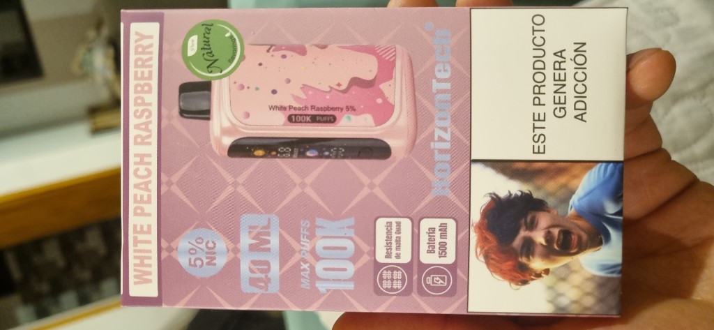 Horizontech White Peach Raspberry 100.000 puffs