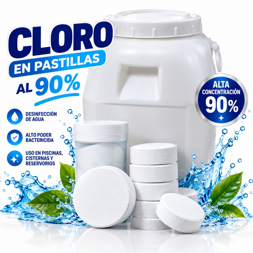 Cloro en pastilla  tanque