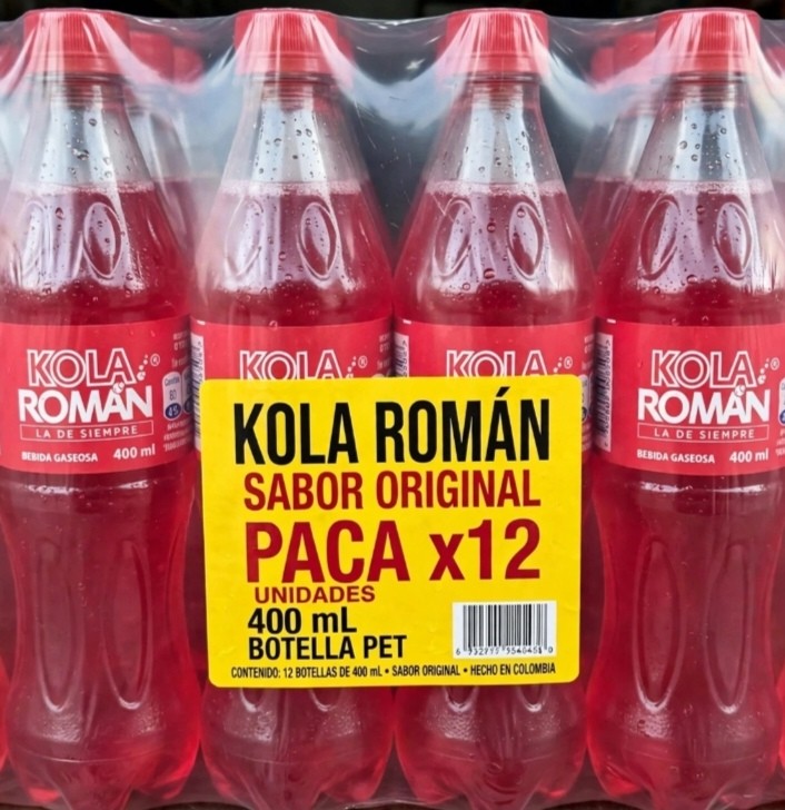 PACA DE KOLA ROMAN PET 400 ML X12