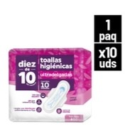 TOALLAS HIG ULTRAD DIEZ DE 10 X 10 UND