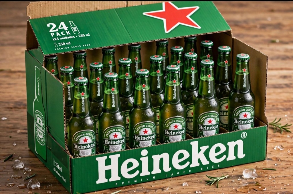CAJA DE HEINEKEN BOTELLA 250 ML X24